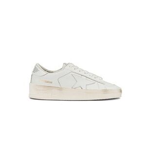 Golden Goose White Vintage-Inspired Sneakers